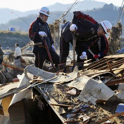 Bilder der Zerstörung in Japan