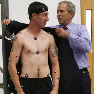 Bush besuchte Kriegsversehrte in San Antonio