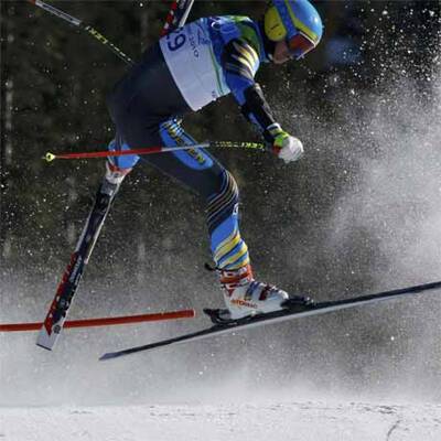 Brutaler Sturz im Super G