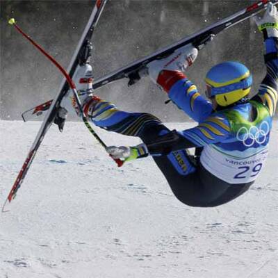 Brutaler Sturz im Super G