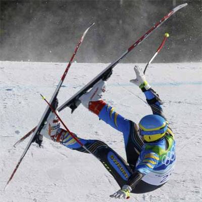 Brutaler Sturz im Super G