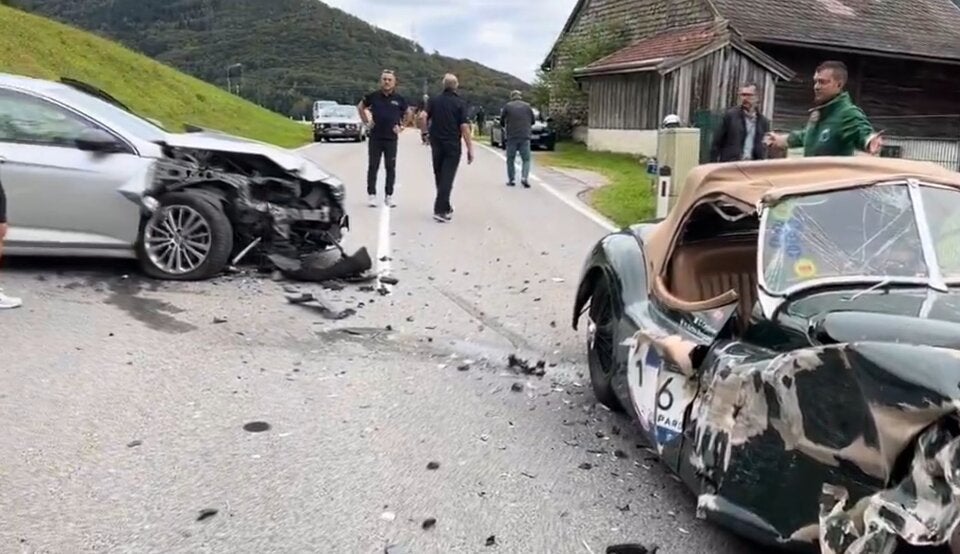 Jaguar gecrasht