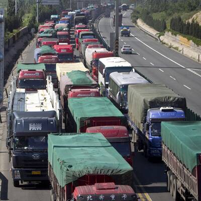 100 Kilometer Stau in China