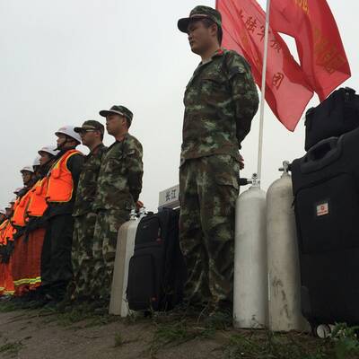 Schiffsunglück am Jangtse