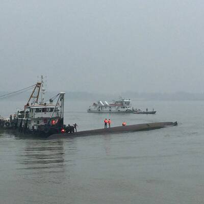 Schiffsunglück am Jangtse