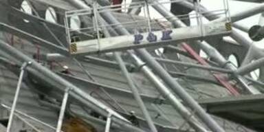 Stadiondach von Janko-Club eingest&uuml;rzt