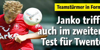 Janko trifft auch im 2. Test für Twente