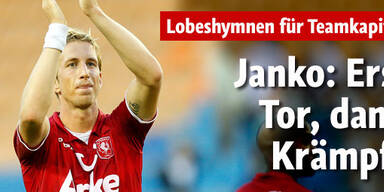 Janko: Erst Tor, dann Krämpfe