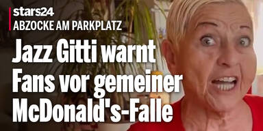 Abzocke am Parkplatz: Jazz Gitti warnt Fans vor gemeiner McDonald's-Falle