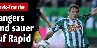Rangers sind sauer auf Rapid