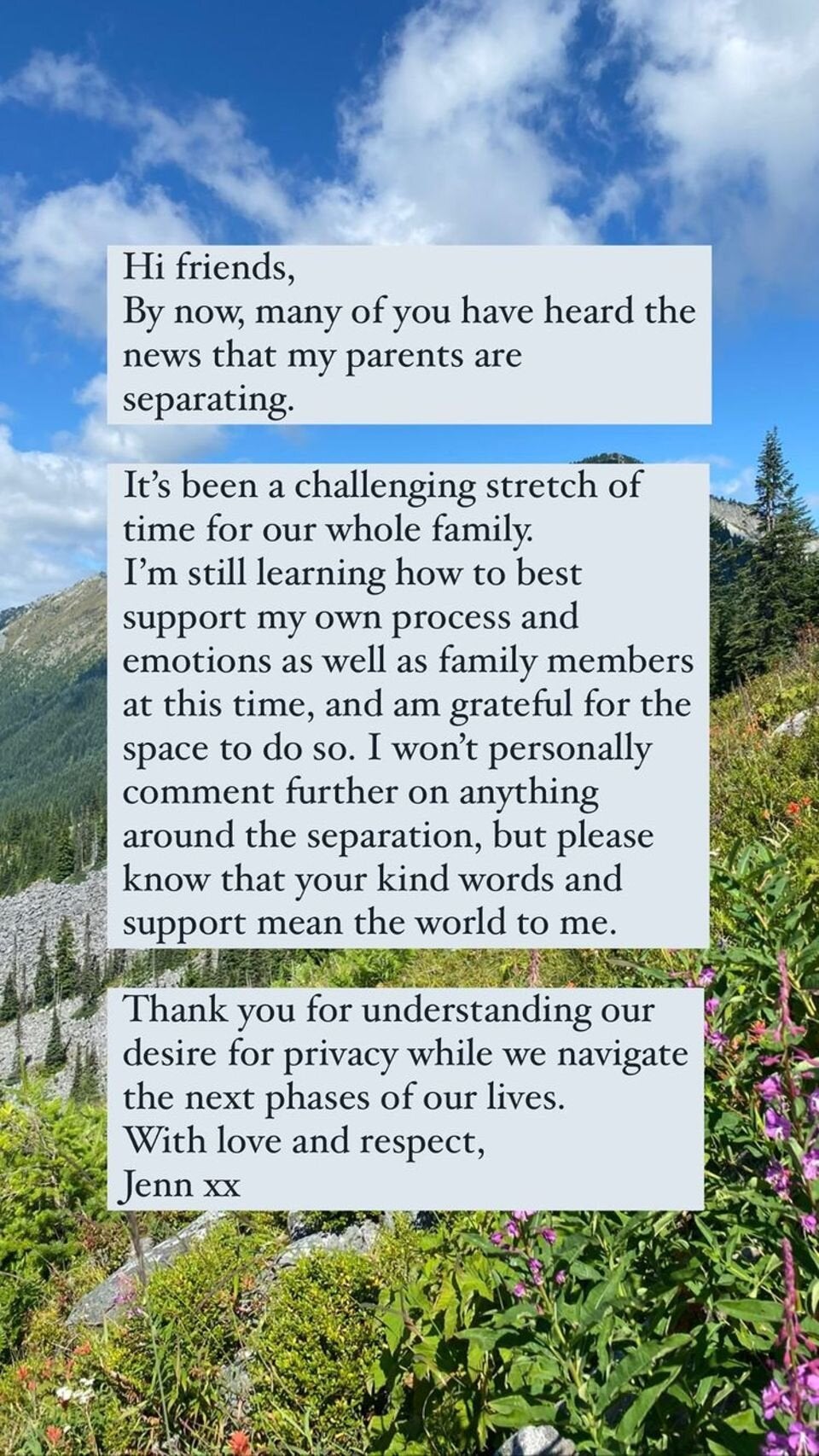 Jennifer Gates auf Instagram