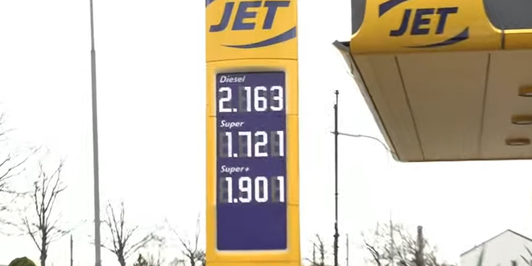 Jet-Tankstelle in Niederösterreich am Ostermontag.