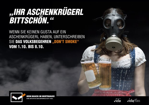 Don't smoke Rauchervolksbegehren