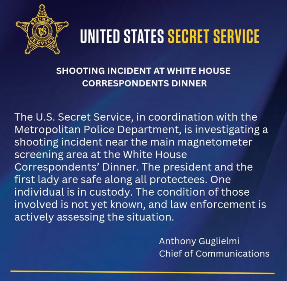 SCHÜSSE BEI TRUMP-DINNER: Präsident evakuiert