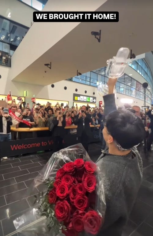 JJs lustiges Insta-Tagebuch: So brachte er die ESC-Trophäe heim