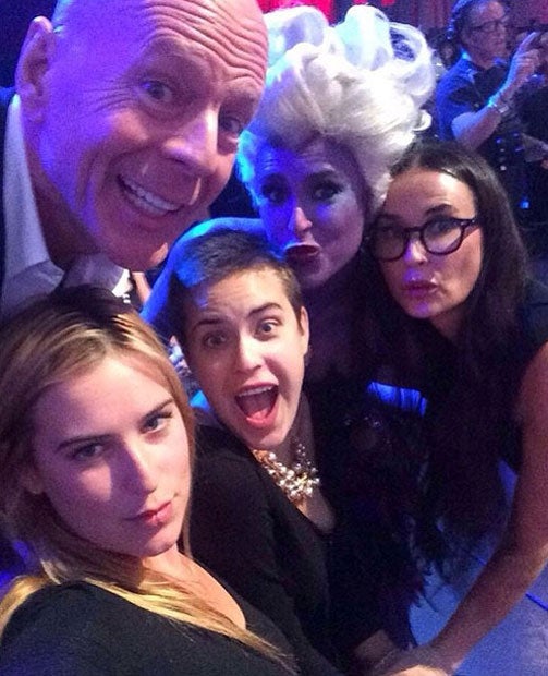 Bruce Willlis, Demi Moore, Rumer Willis, Tallulah Willis, Scout Willis