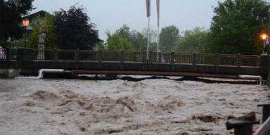 Hochwasser in St. Johann / Tirol