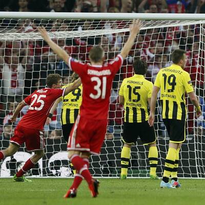  Bayern gegen Dortmund. Das Finale der Champions League in Wembley.