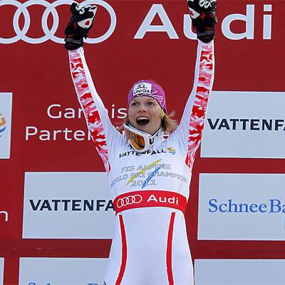 So jubelte Marlies über Slalom-Gold