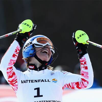 So jubelte Marlies über Slalom-Gold