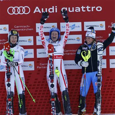 So jubelte Marlies über Slalom-Gold