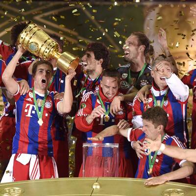 Bayern jubeln über Pokalsieg