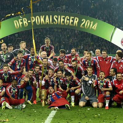 Bayern jubeln über Pokalsieg