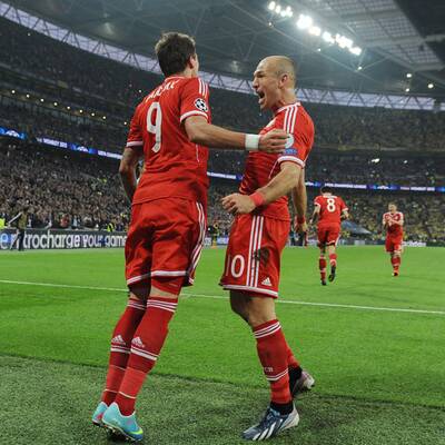  Bayern gegen Dortmund. Das Finale der Champions League in Wembley.