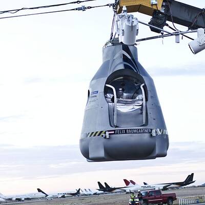 Die Bilder von Baumgartners 2. Sprung