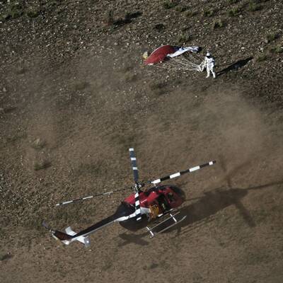 Die Bilder von Baumgartners 2. Sprung