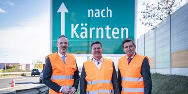 "Nach K&auml;rnten"-Tafel