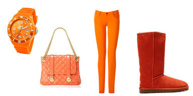 Trend-Teile in der Farbe "K&uuml;rbis"