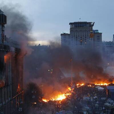 Straßenschlacht in Kiew 