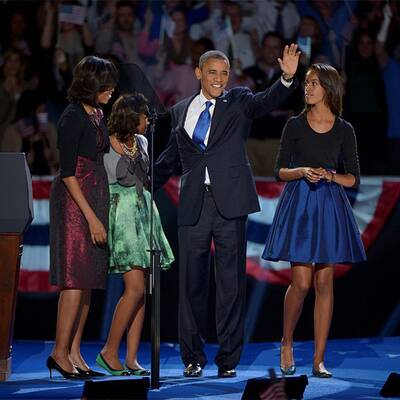 Obama feiert seinen Sieg in Chicago 