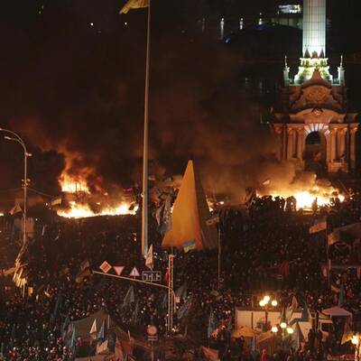 Straßenschlacht in Kiew 