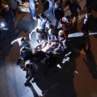 Straßenschlacht in Kiew 