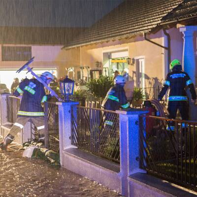 Unwetter in Wallern an der Trattnach 