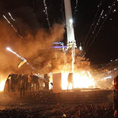 Straßenschlacht in Kiew 