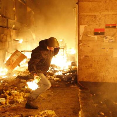 Straßenschlacht in Kiew 