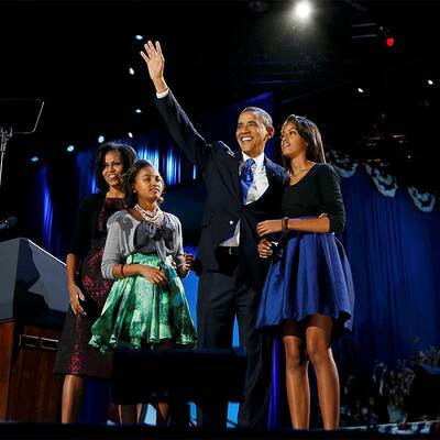 Obama feiert seinen Sieg in Chicago 