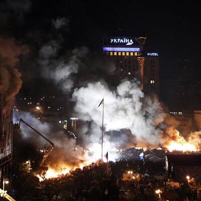 Straßenschlacht in Kiew 