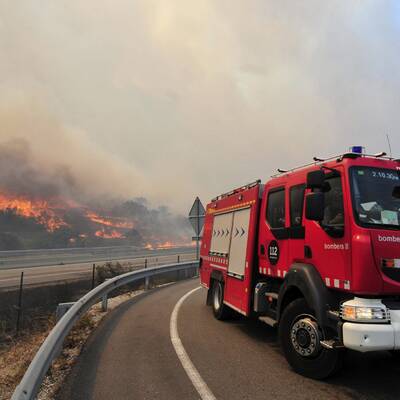 Verzweifelter Kampf gegen die Flammen