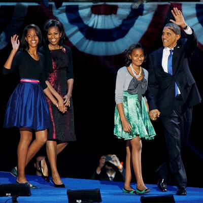 Obama feiert seinen Sieg in Chicago 
