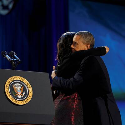 Obama feiert seinen Sieg in Chicago 