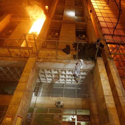 Straßenschlacht in Kiew 