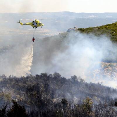Verzweifelter Kampf gegen die Flammen
