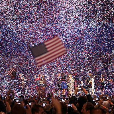 Obama feiert seinen Sieg in Chicago 