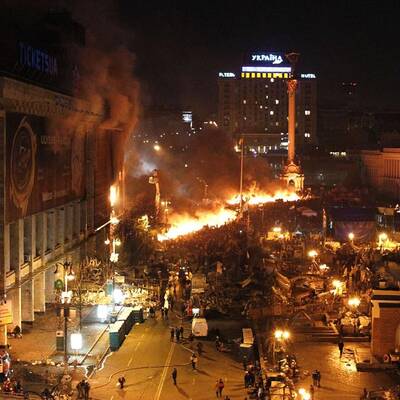Straßenschlacht in Kiew 