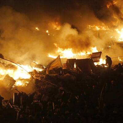 Straßenschlacht in Kiew 