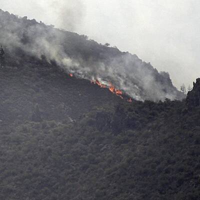 Verzweifelter Kampf gegen die Flammen